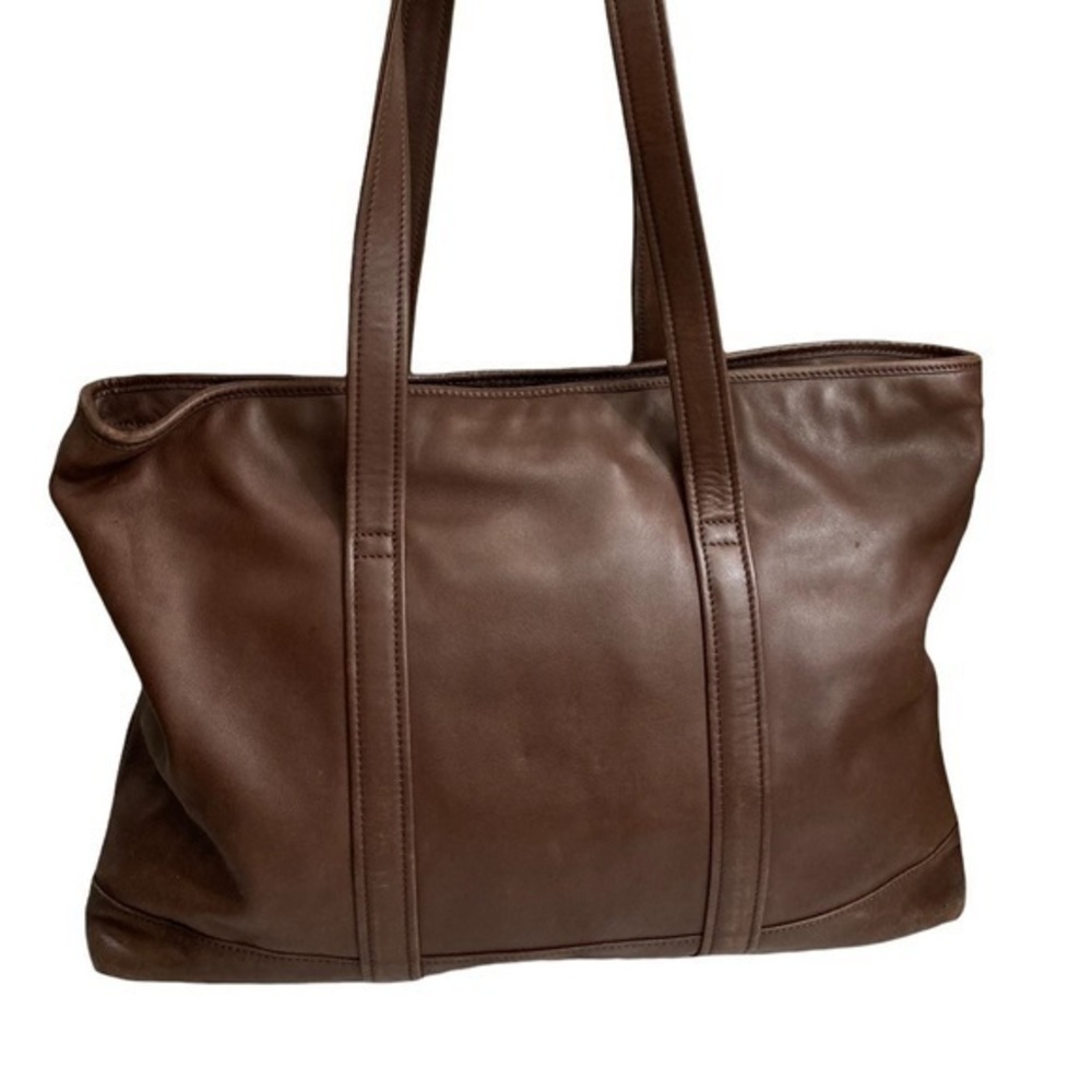 Coach vintage brown leather overnight xxl bag 9400 rare unisex rare - Picture 2 of 16